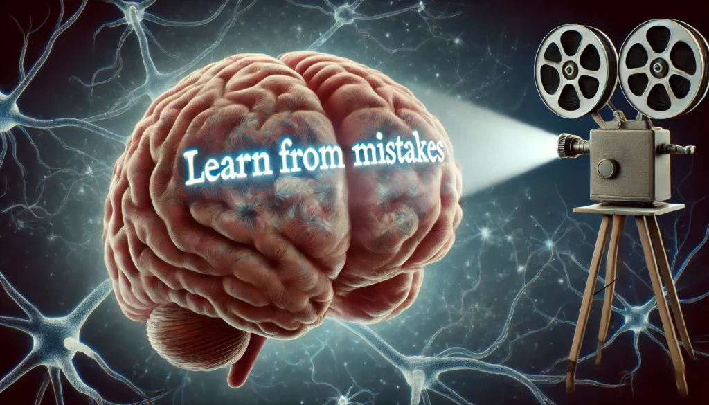 growth mindset brain encouraging people to learn from mistakes