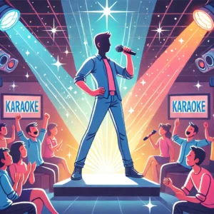 karaoke on stage